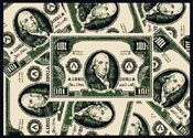 Money Print Area Rug #2