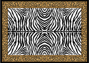 Zebra/Leopard Print Area Rug