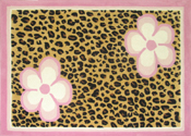 Pink Leopard Area Rug