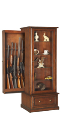 10 Gun Hidden Curio Cabinet