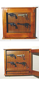 Pine Model Pistol Display