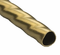 Roped Polished Brass Rod